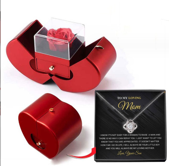 Fashion Jewelry Box Red Apple Valentines Day