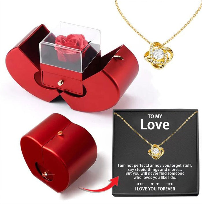 Fashion Jewelry Box Red Apple Valentines Day