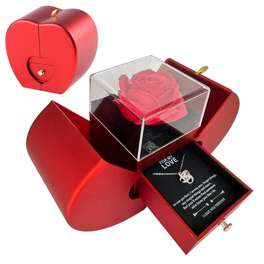 Fashion Jewelry Box Red Apple Valentines Day